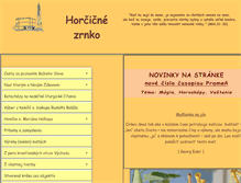 Tablet Screenshot of horcicnezrnko.sk